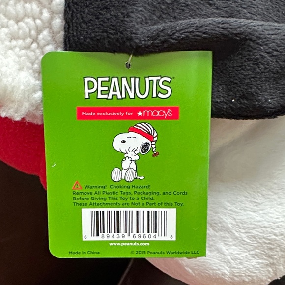 Macy's 2015 Holiday Snoopy Plush with puffer vest - Picture 4 of 10